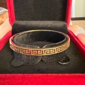 Gold Bracelet w/ Greek Key Design